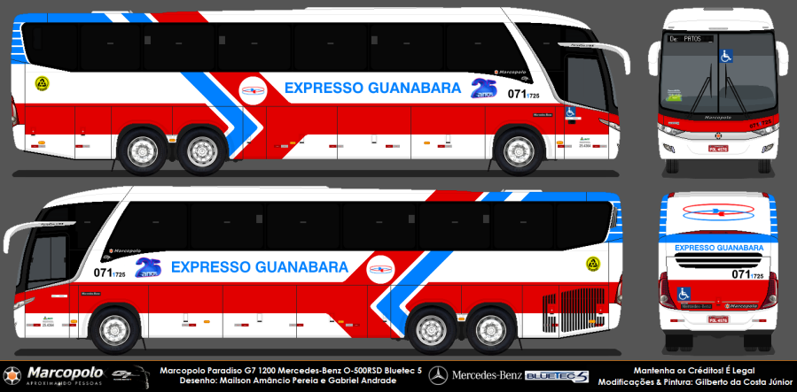 725 Expresso Guanabara - Marcopolo Paradiso G7 1200 Mercedes-Benz O-500RSD Bluetec 5